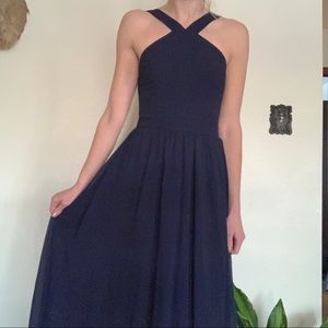 Lulus Air of Romance Maxi Navy